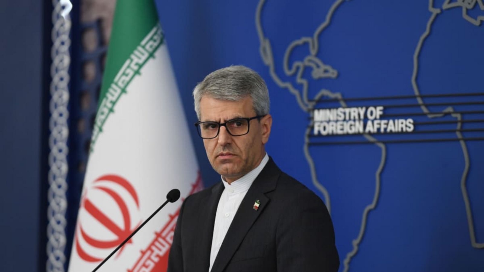 Ismail Baghai, Sprecher des iranischen Außenministeriums, nimmt an einer Pressekonferenz teil. (Archivbild).Shadati/XinHua/dpa
