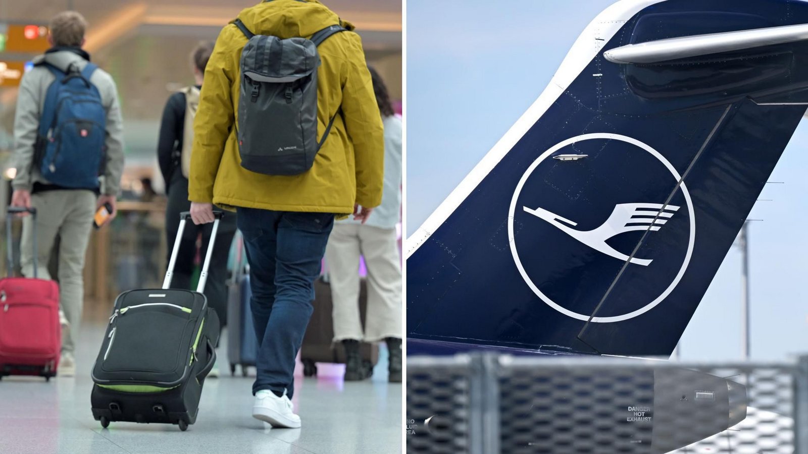 Die Lufthansa streicht auf ihren Kurz- und Mittelstreckenflügen die kostenfreie Mitnahme eines kleinen Kabinenkoffers.Foto: Malin Wunderlich/dpa/Malin Wunderlich, Sven Hoppe/dpa