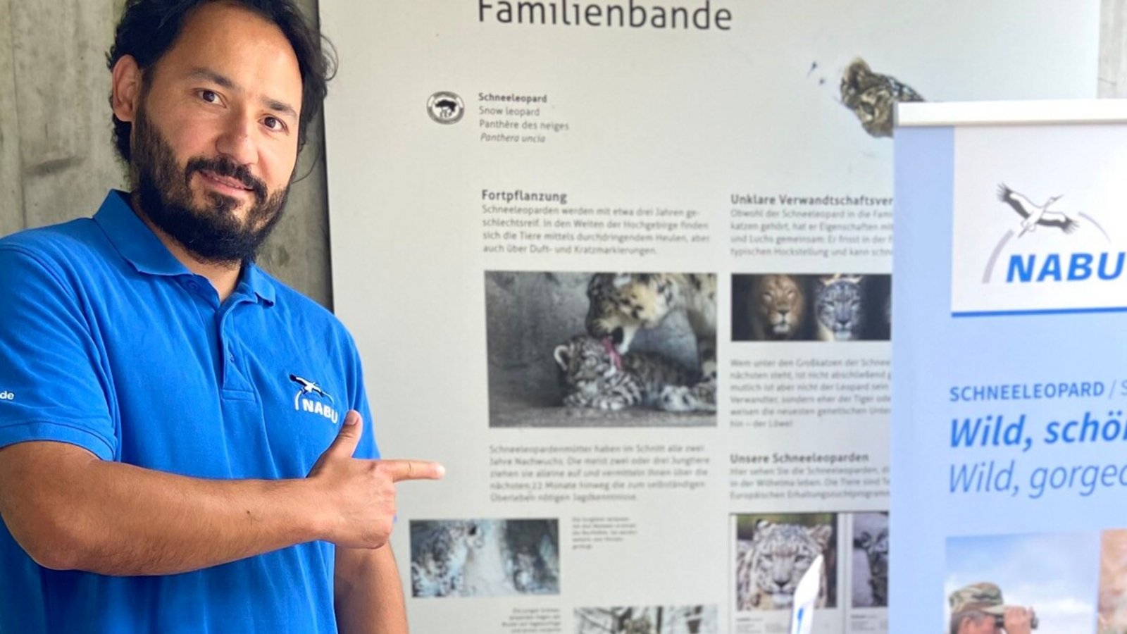 Der Nabu stellt am internationalen Artenschutztag in der Wilhelma Schutzprojekte für Schneeleoparden in Kirgistan vor.Foto: Wilhelma Stuttgart/Stefanie Reska