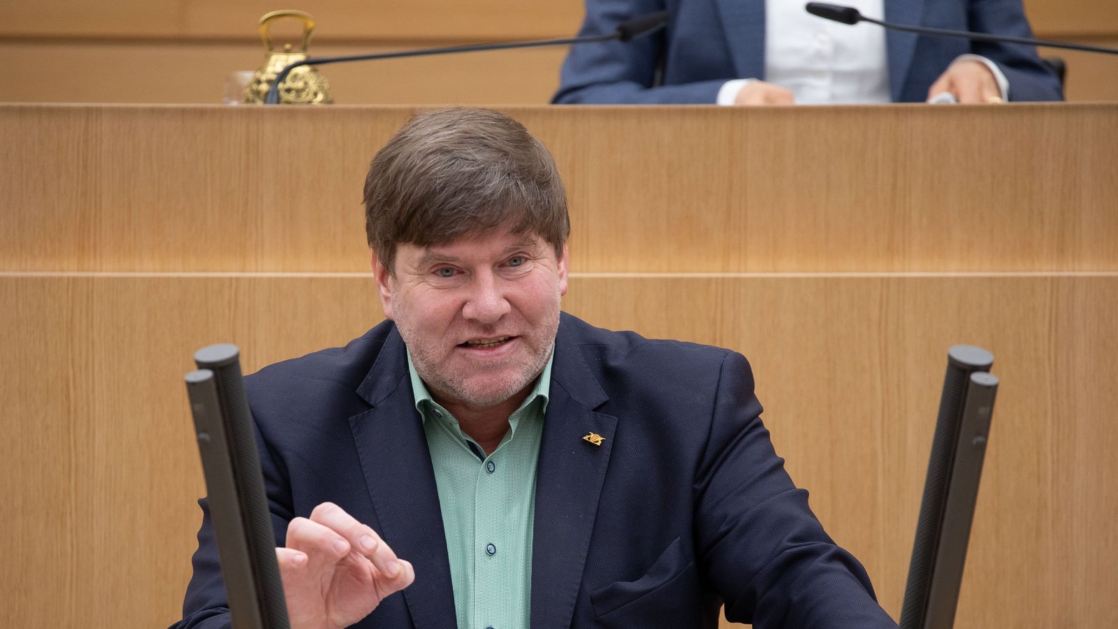 Seit 2011 hat Markus Rösler, hier während der Haushaltsdebatee 2022 im Parlament, den Wahlkreis Vaihingen als Abgeordneter im baden-württembergsichen Landtag vertreten. Archivfoto: LTBW