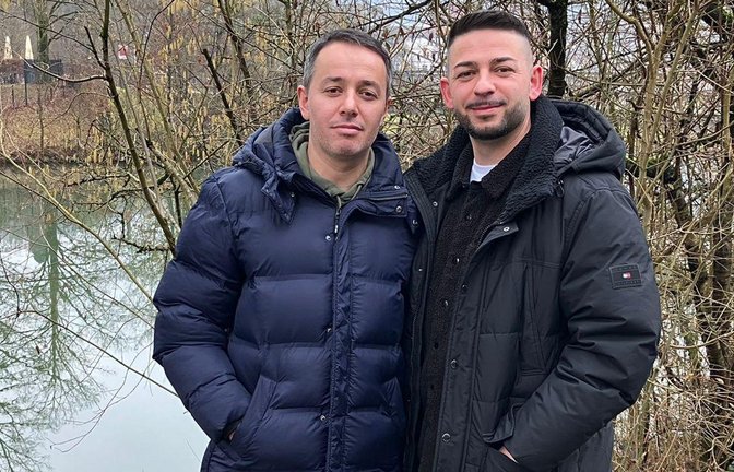 Die Brüder Ejmad (links) und Kastriot Demaku (rechts) haben im Februar eine 93-jährige Frau aus dem Kocher in Künzelsau gerettet.<span class='image-autor'>Foto: Privat</span>