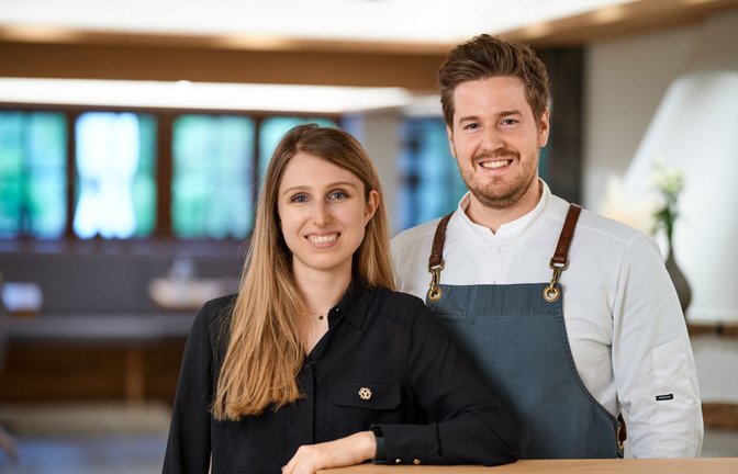 Junges Team: Lea Rapp und Niclas Nussbaumer sind für das Restaurant im Boutiquehotel  Mühle Schluchsee verantwortlich.<span class='image-autor'>Foto: Mühle Schluchsee</span>