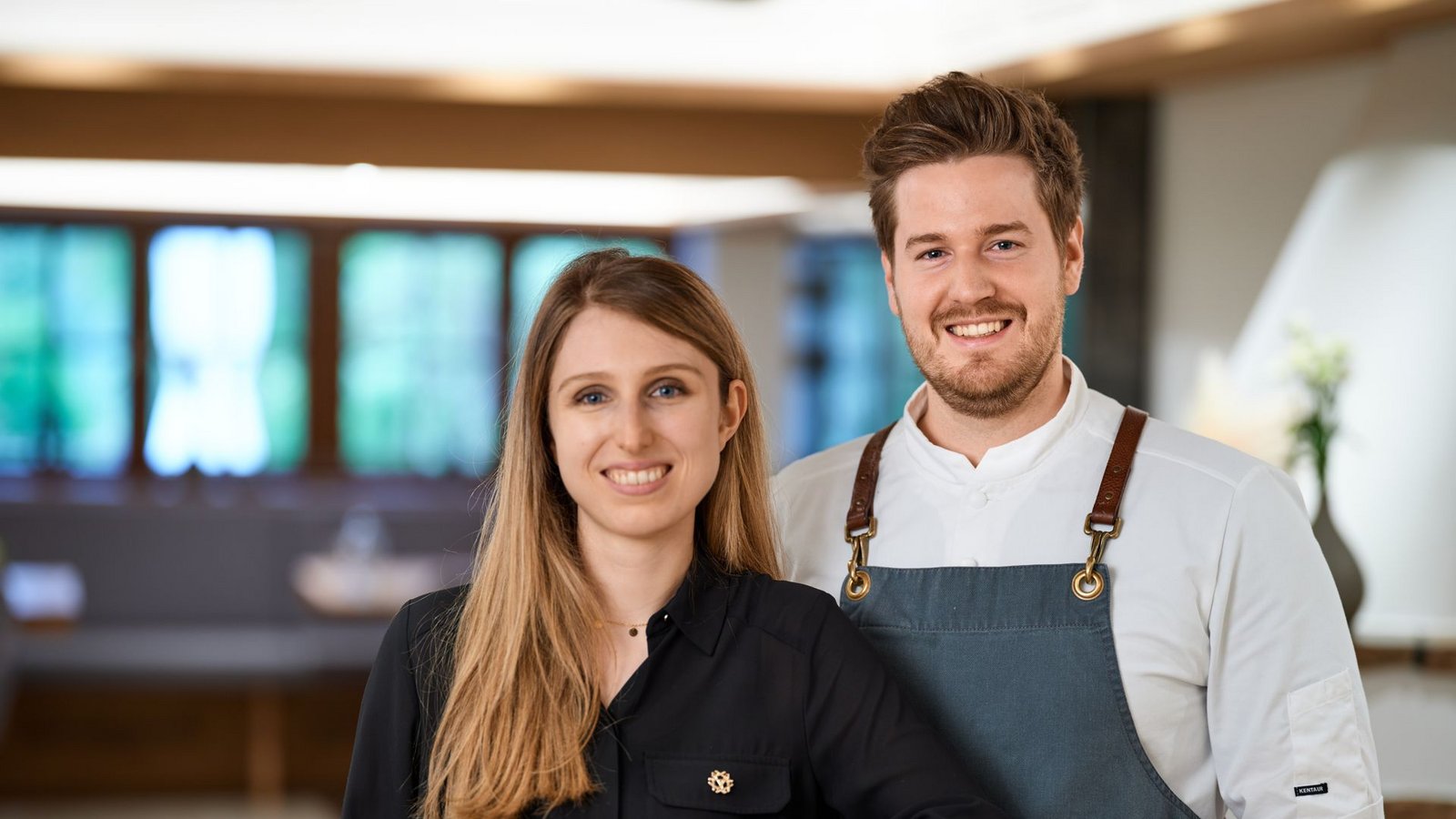 Junges Team: Lea Rapp und Niclas Nussbaumer sind für das Restaurant im Boutiquehotel  Mühle Schluchsee verantwortlich.Foto: Mühle Schluchsee