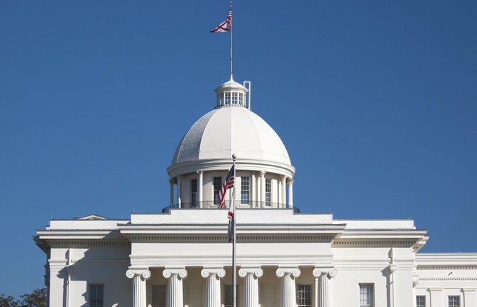 In Alabama soll ein Mann mit Stickstoff hingerichtet werden (hier im Bild: das Alabama State Capitol).<span class='image-autor'>Foto: imago images/Walter Bibikow/Walter Bibikow via www.imago-ima</span>