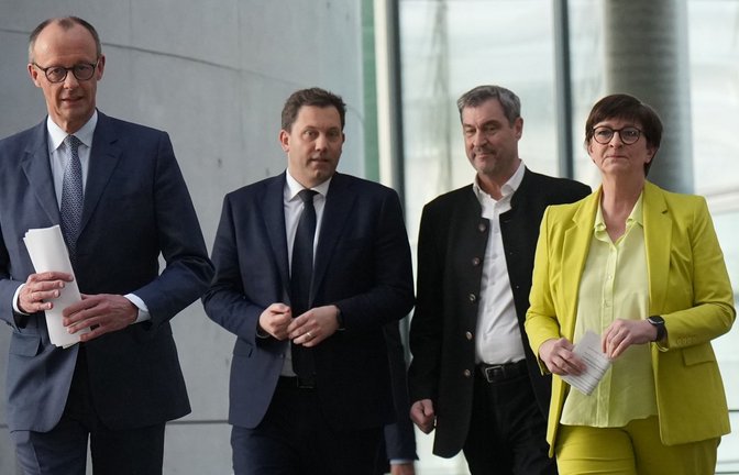 Die Spitzen von Union und SPD verhandeln am Mittwoch noch über letzte Details des Koalitionsvertrags.<span class='image-autor'>Foto: dpa/Michael Kappeler</span>