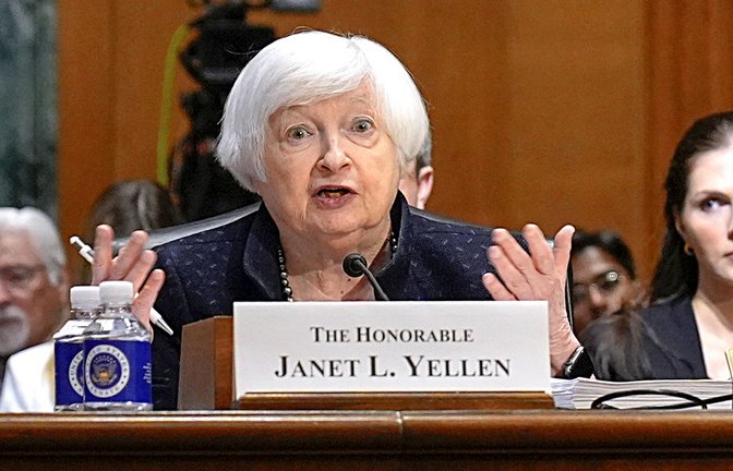 Diese Mittel „werden die Ukraine bei der Verteidigung ihres Landes entscheidend unterstützen“, hieß es in einer veröffentlichten Erklärung von US-Finanzministerin Janet Yellen.<span class='image-autor'>Foto: dpa/Mariam Zuhaib</span>
