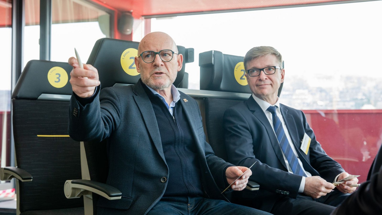 In den kommenden Wochen können Passanten die Sitze ...Foto: Lichtgut/Christoph Schmidt