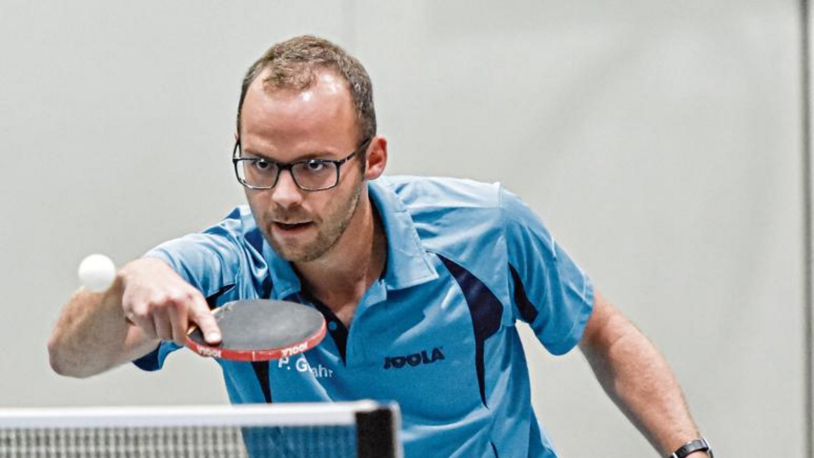 Zwei Einzelpunkte von Philipp Gutjahr reichten Kleinglattbach nicht. Der TSV verlor gegen Korntal II mit 6:9. Foto: Leitner