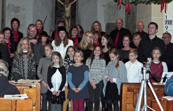 Die Mitwirkenden des Adventskonzertes in Sersheim. Foto: p