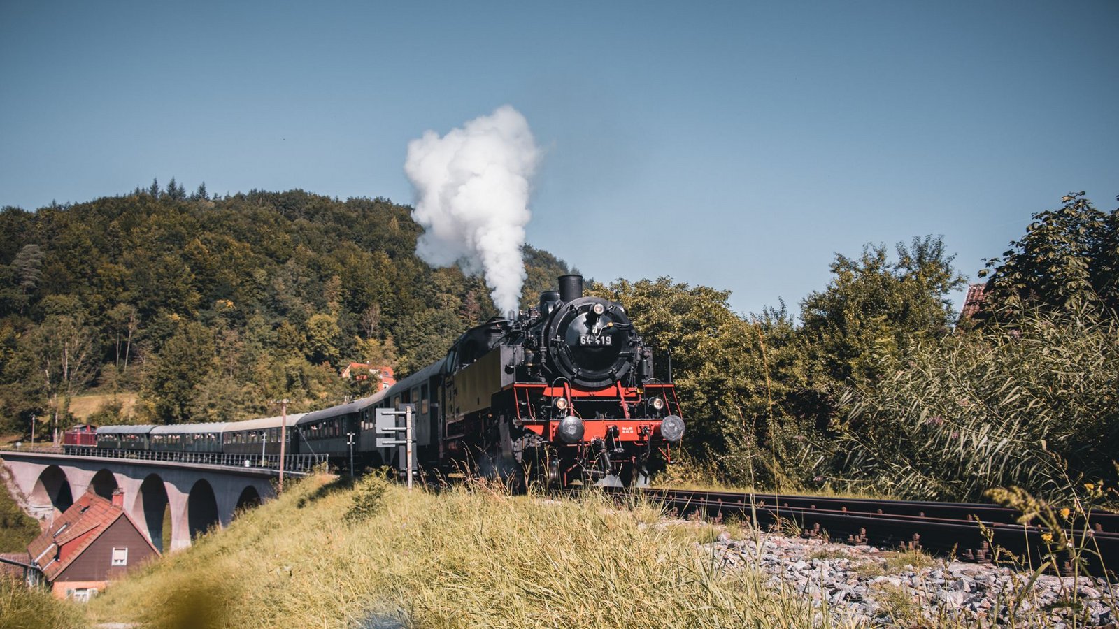 Eine von mehreren historischen Eisenbahnstrecken in Baden-Württemberg: Die Schwäbische Waldbahn von Schorndorf  nach Welzheim. Weitere Museumsbahnen in der Bildergalerie.Foto: Stadt Welzheim