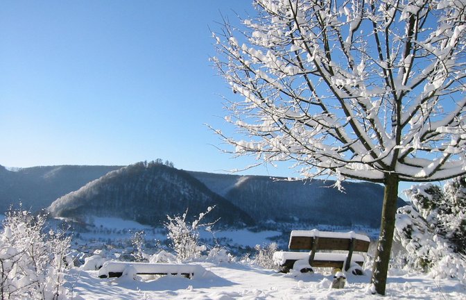 Die Schwäbische Alb – hier bei Bad Ditzenbach – ist auch im Winter einen Ausflug wert.<span class='image-autor'>Foto: Tourismusbüro Bad Ditzenbach</span>