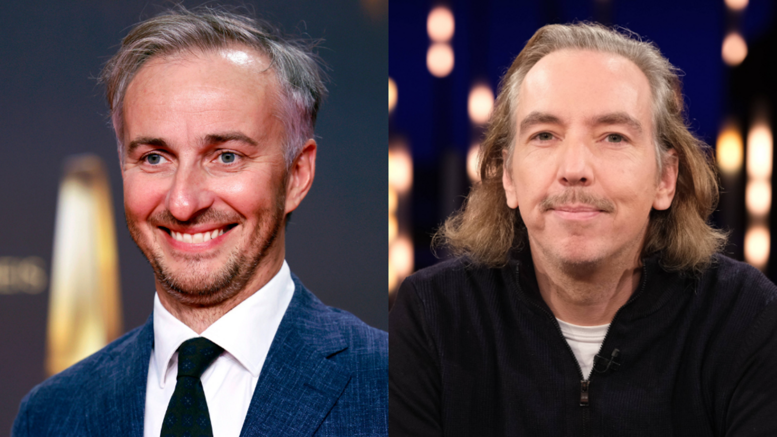 Jan Böhmermann (l.) und Olli Schulz (r.) kommentieren auch 2025 wieder den ESC.Foto: IMAGO / Panama Pictures, IMAGO / Stephan Wallocha