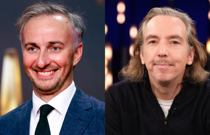 Jan Böhmermann (l.) und Olli Schulz (r.) kommentieren auch 2025 wieder den ESC.<span class='image-autor'>Foto: IMAGO / Panama Pictures, IMAGO / Stephan Wallocha</span>