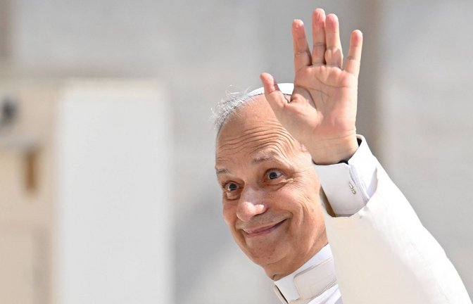 Papst Leo XIV. während einer Audienz am 11. Juni 2025 im Vatikan.<span class='image-autor'>Foto: Imago/ABACAPRESS</span>