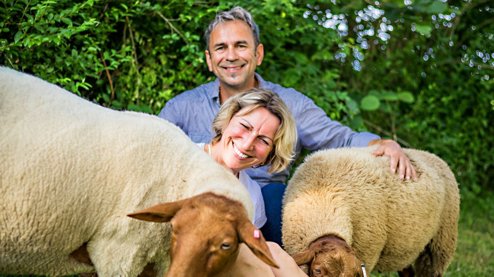 Liebe zu den Coburger-Fuchsschafen: Hardy Buck und Barbara Stotz.Foto: /Lichterloh Fotografie Ina Keller Liebe zu den Coburger-Fuchsschafen: Hardy Buck und Barbara Stotz.Foto: /Lichterloh Fotografie Ina Keller