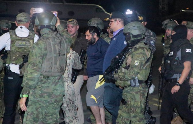 Jose Adolfo Macias Villamar, einer der meistgesuchten Drogenbosse, wird aus Ecuador an USA ausgeliefert (Archivfoto).<span class='image-autor'>Foto: Joffre Flores/AP/dpa/Joffre Flores</span>