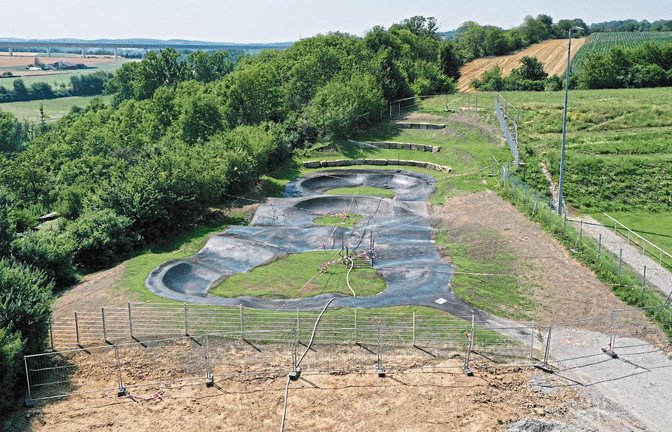 Der Pumptrack in Oberriexingen wird am 13. August eingeweiht. Foto: Wittendorfer