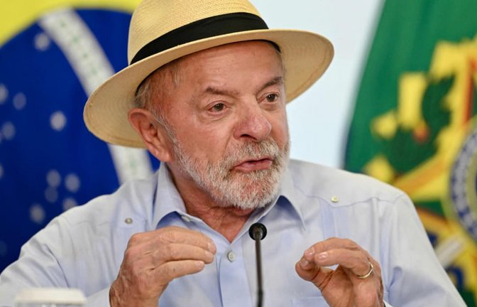 Brasiliens Präsident Luiz Inácio Lula da Silva zeigte sich am Sonntag beim Parteitag seiner Arbeiterpartei PT (Partido dos Trabalhadores) in São Paulo demütig (Archivfoto).<span class='image-autor'>EVARISTO SA/afp</span>
