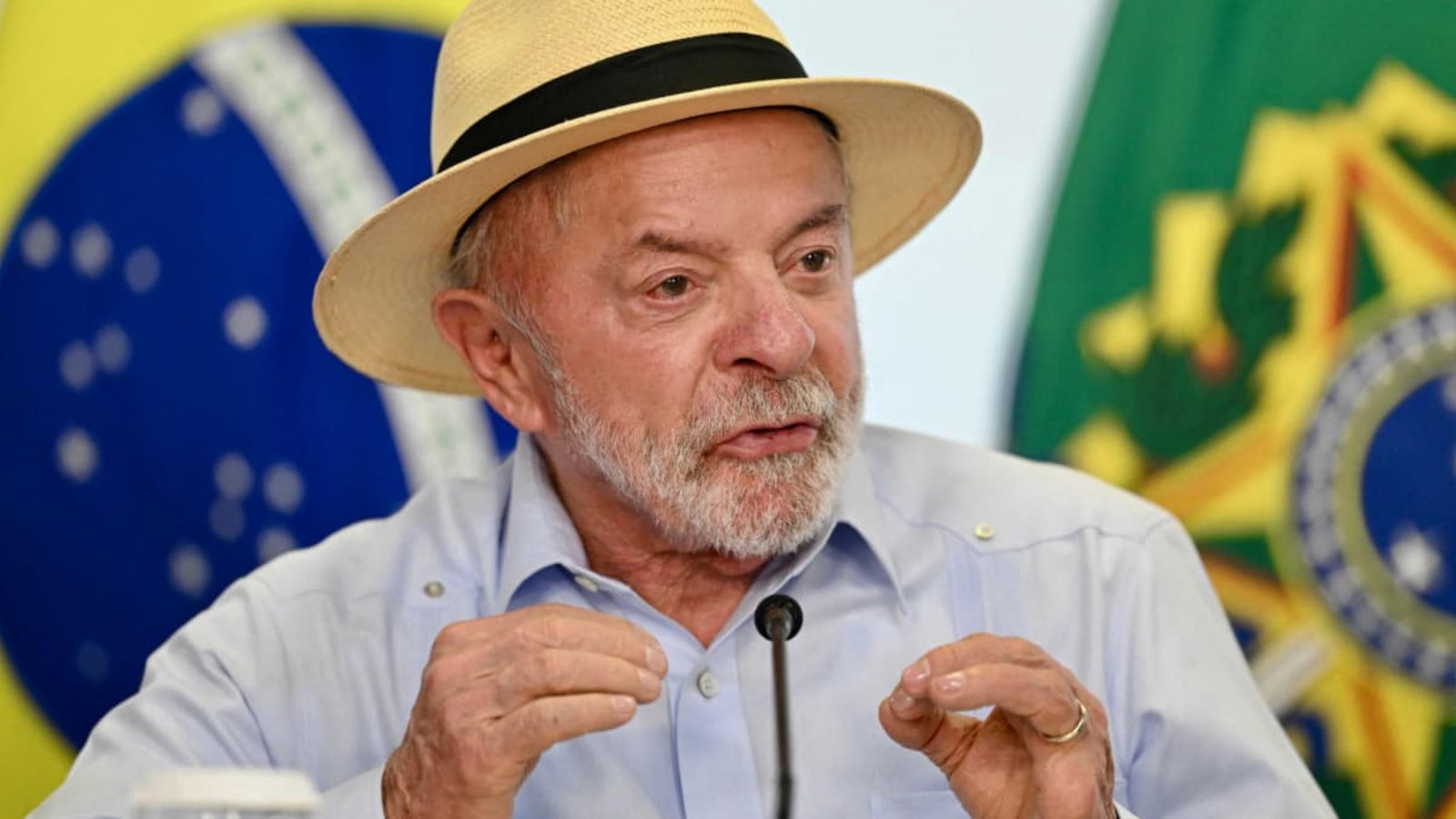 Brasiliens Präsident Luiz Inácio Lula da Silva zeigte sich am Sonntag beim Parteitag seiner Arbeiterpartei PT (Partido dos Trabalhadores) in São Paulo demütig (Archivfoto).EVARISTO SA/afp