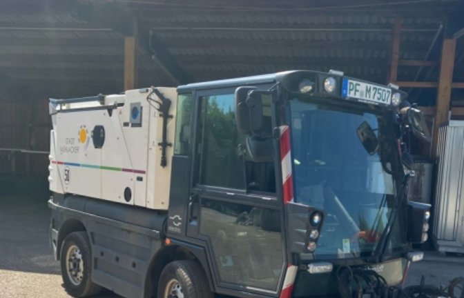 Die neue Kompaktkehrmaschine.  <span class='image-autor'>Foto: p</span>