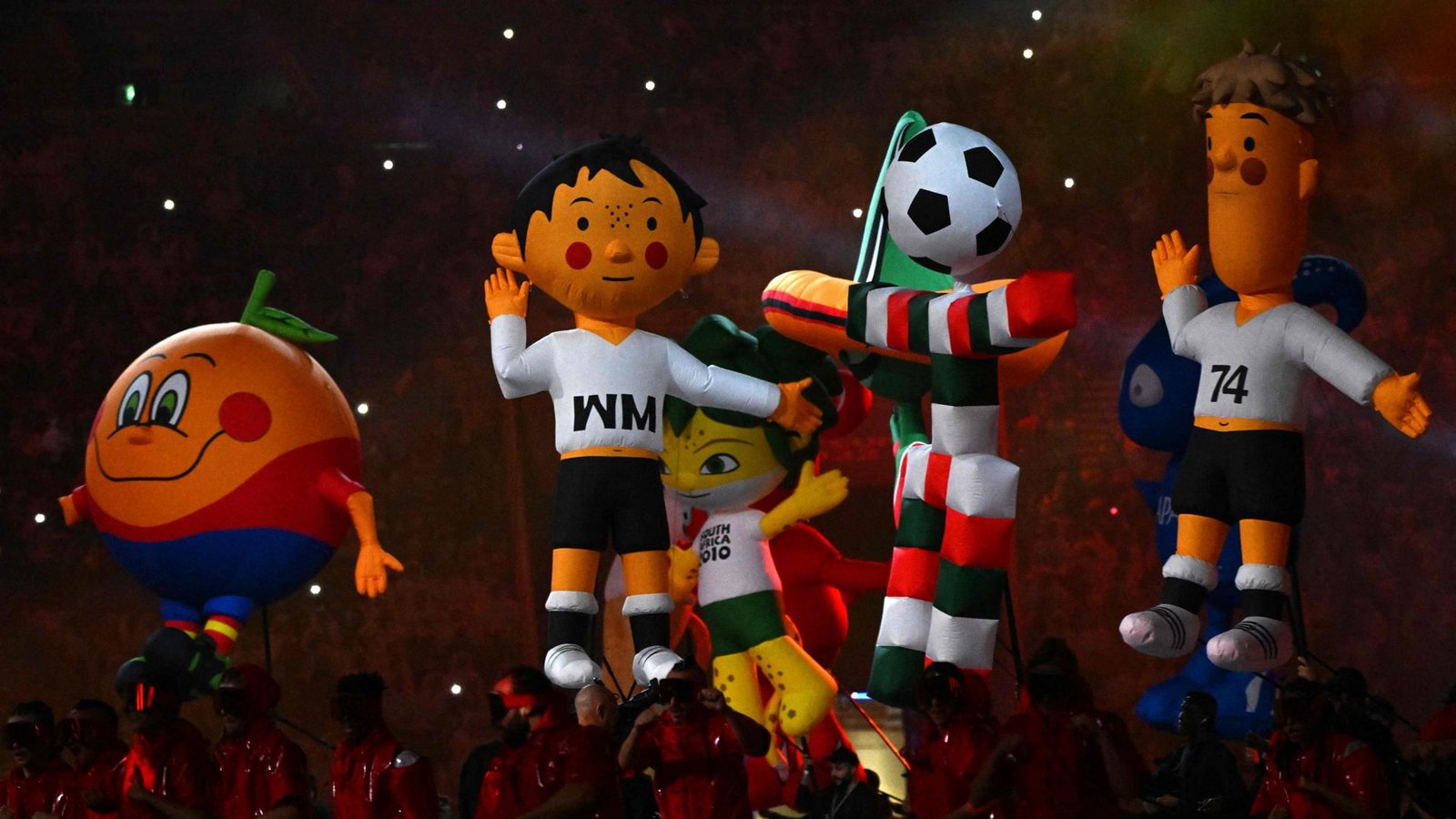 Impressionen der Eröffnungsfeier der Fußball-WM in KatarFoto: AFP/RAUL ARBOLEDA