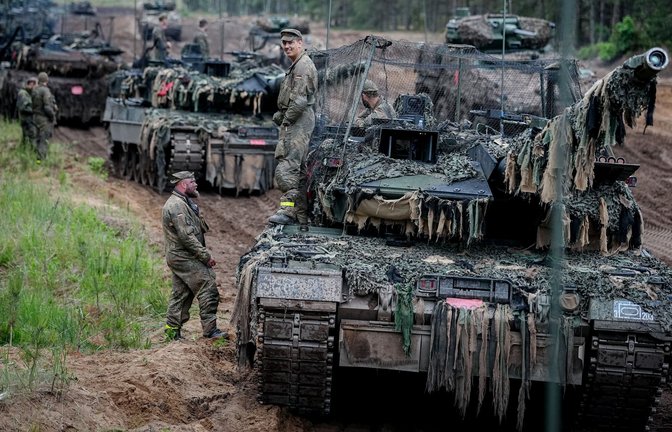 Die Stationierung der Panzerbrigade soll im nächsten Jahr abgeschlossen sein.<span class='image-autor'>Foto: Kay Nietfeld/dpa</span>