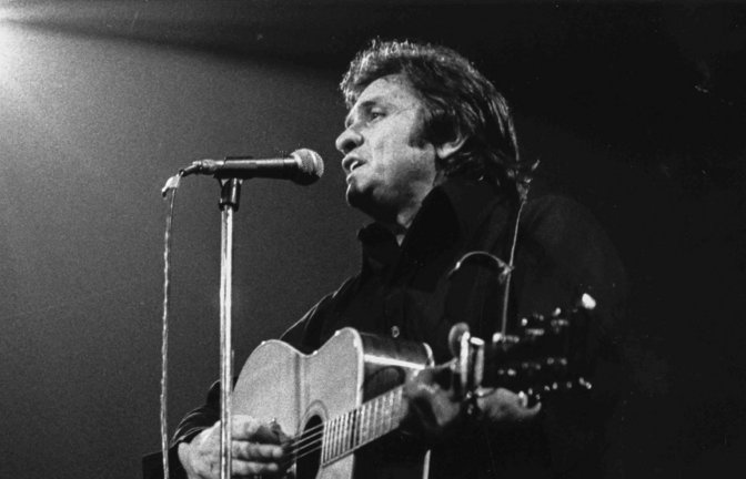 Johnny Cash in der Royal Albert Hall in den London (1960er Jahre).<span class='image-autor'>Foto: Imago/UIG</span>