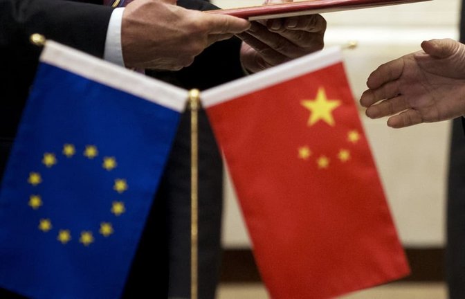 Das Verhältnis der EU mit China ist kompliziert.<span class='image-autor'>dpa/Andy Wong</span>
