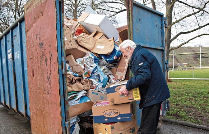 Der TSV Mühlhausen sammelt weiterhin Altpapier zugunsten der Vereinsjugend.  Foto: Filitz