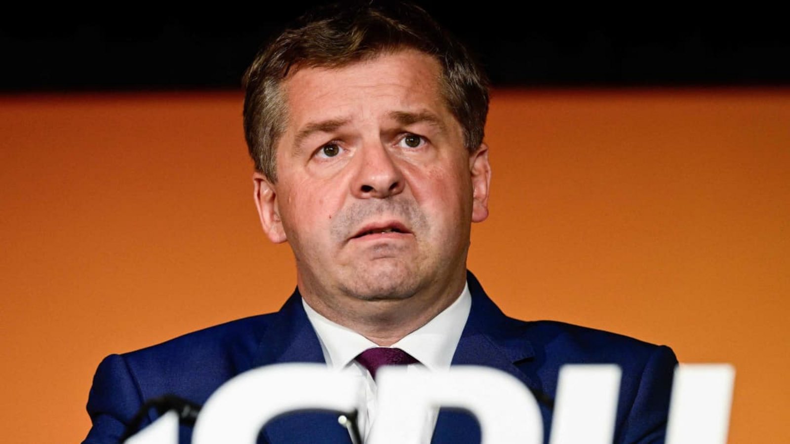 Auch der bisherige Ministerpräsident Sven Schulze verpasst den Einzug per Direktmandat.JOHN MACDOUGALL/afp Auch der bisherige Ministerpräsident Sven Schulze verpasst den Einzug per Direktmandat.JOHN MACDOUGALL/afp
