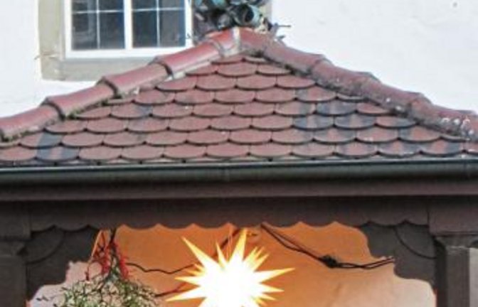 Zärtlichkeiten unterm Mistelzweig. Foto: p