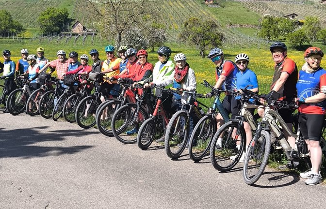 Radsportverein Vaihingen RSV Saisonbeginn Radtour Fahrrad fahren Zweirad Radler Fahrradhelm Foto:p