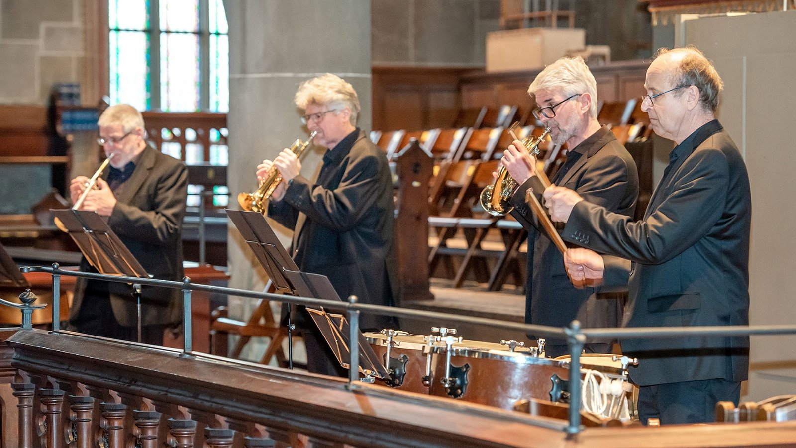 Das Stuttgarter Trompetenensemble ist in Besigheim zu Gast. Foto: Sylvia Bechle
