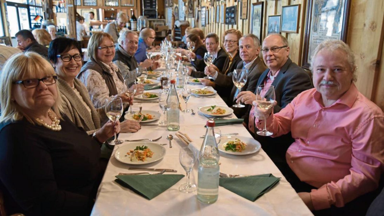 Spezielles Menü im Sersheimer Beutelkasten zu Ehren der Partnerschaft mit Canale. Foto: p
