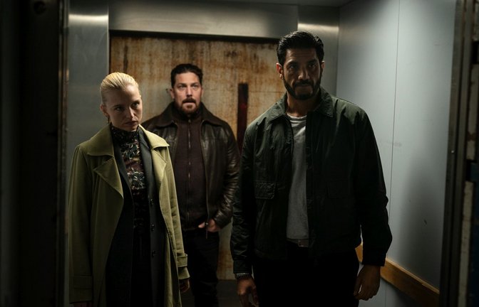 Clara Dessau als Tea, Dan Boie Kratfeldt als Niko und Afshin Firouzi als Miran in "Die Legende" (v.l.n.r.)<span class='image-autor'>Foto: Netflix</span>