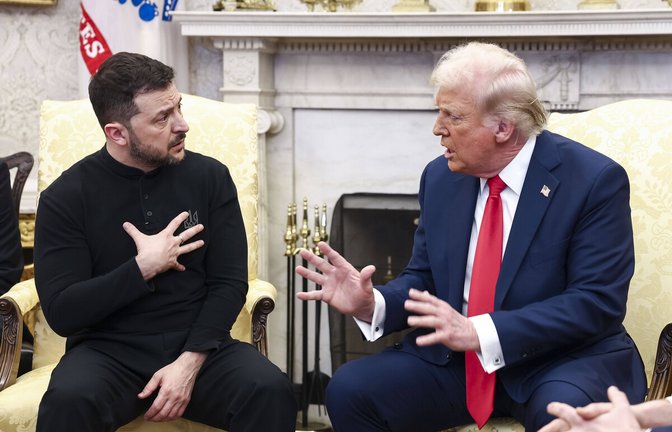 Beispielloser Eklat: Wolodymyr Selenskyj und Donald Trump.<span class='image-autor'>Foto: IMAGO/ZUMA Press Wire/IMAGO/Jim LoScalzo-Pool</span>