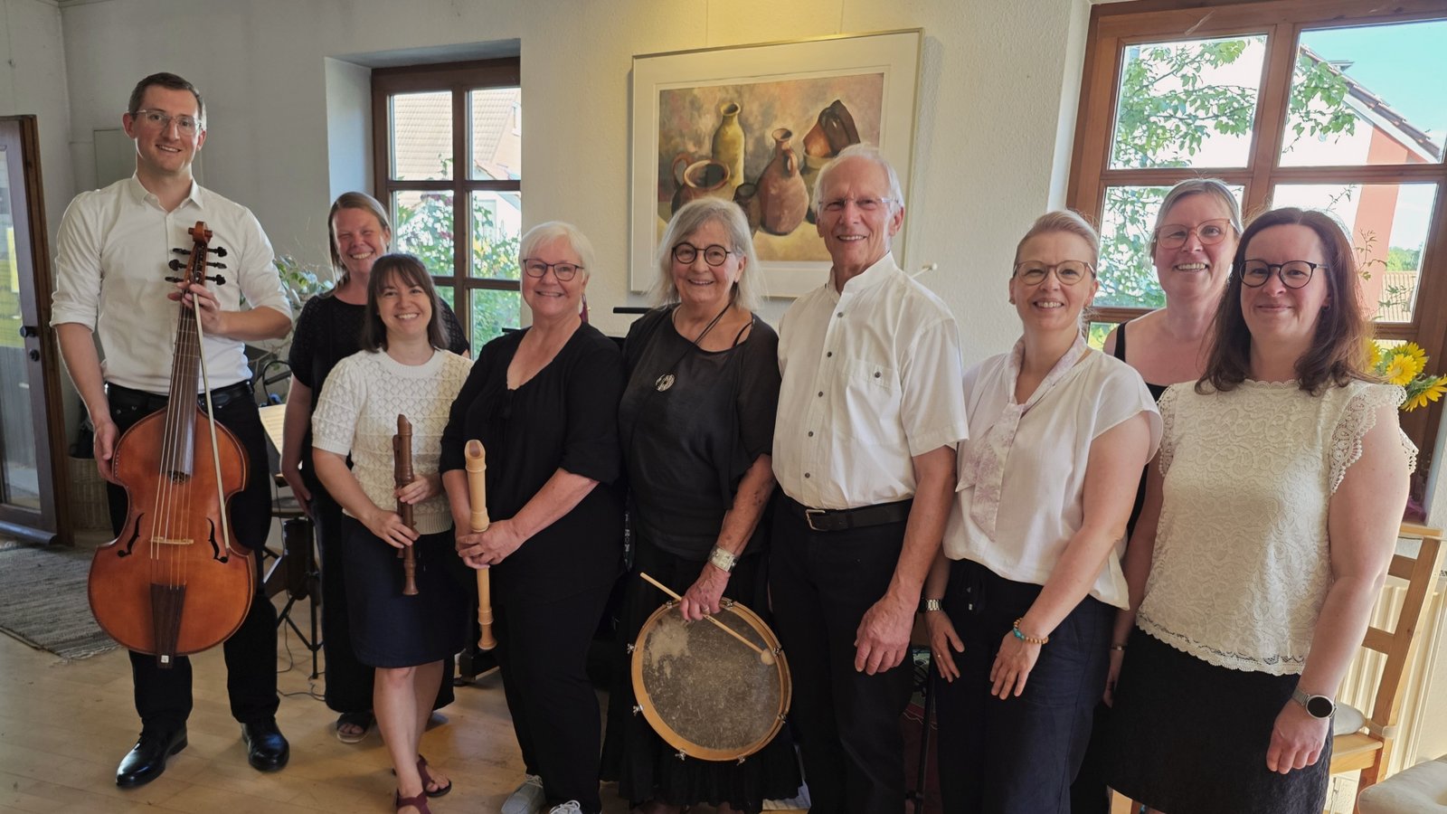 Bekommen viel Applaus: die Musizierenden des Sommerkonzerts. Foto: p Bekommen viel Applaus: die Musizierenden des Sommerkonzerts. Foto: p
