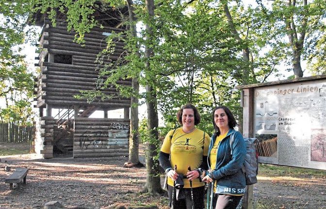 Aus Bretten sind diese zwei Wanderfreundinnen angereist.  Fotos: Filitz