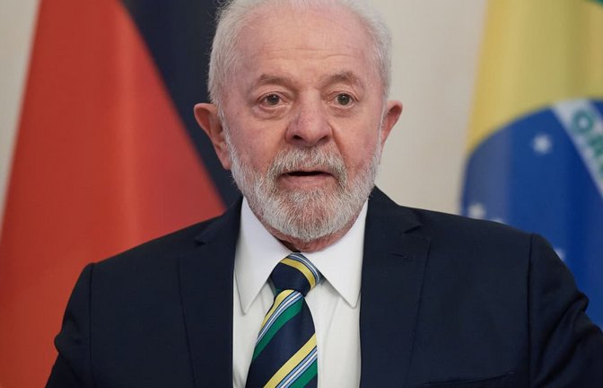 Luiz Inacio "Lula" da Silva war 2023 zu Besuch bei Bundespräsident Steinmeier im Schloss Bellevue.<span class='image-autor'>Christian Ditsch/epd</span>