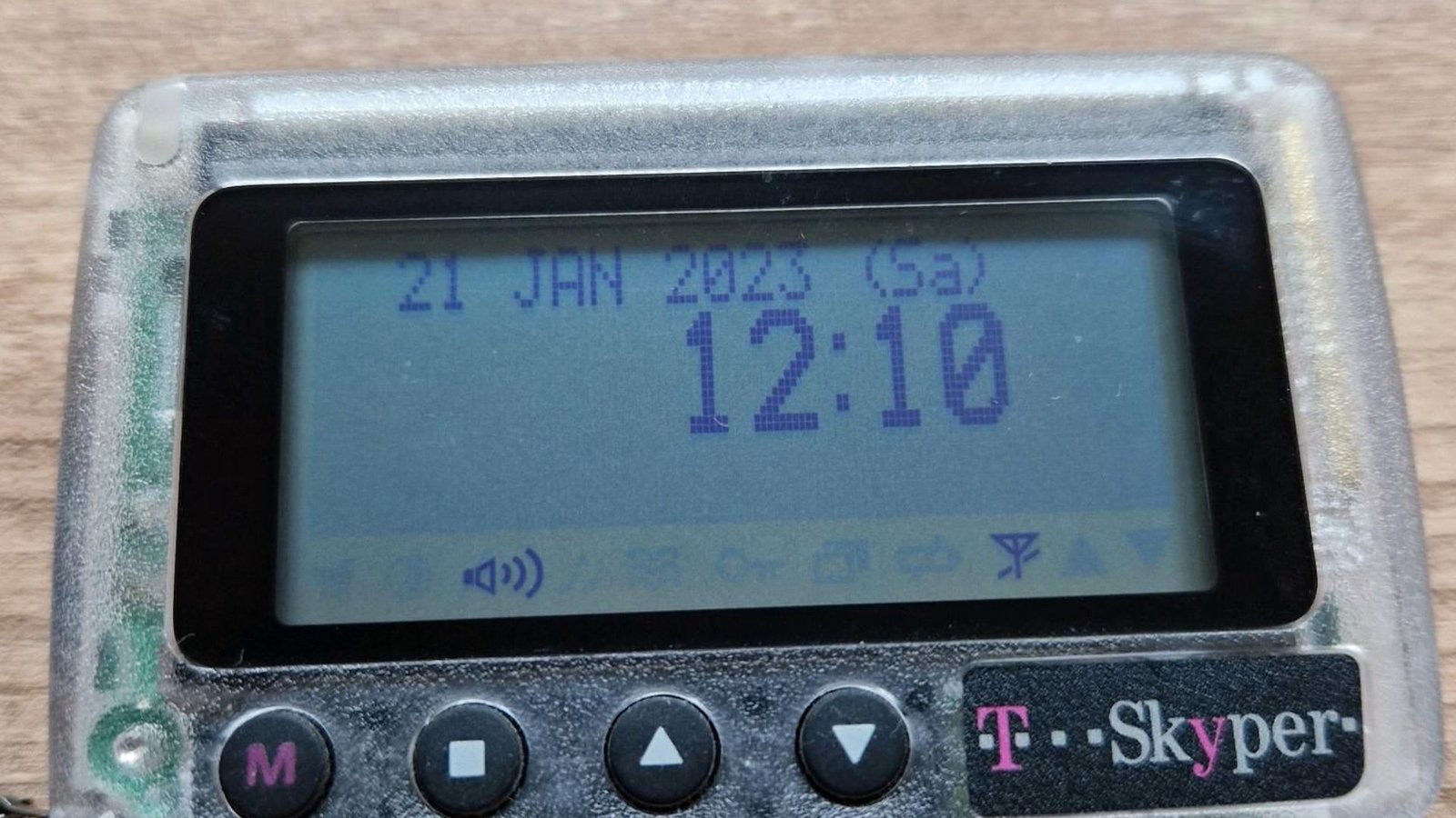 Kurznachrichten unterwegs empfangen: Pager wie der Skyper waren Mitte der Neunzigerjahre die Vorboten der Handys.Foto: privat