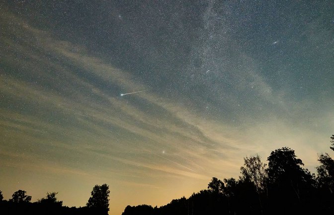 Meteoritenschauer der Perseiden bei Langwedel in Niedersachsen.<span class='image-autor'>Foto: Imago/Ingo Wächter</span>