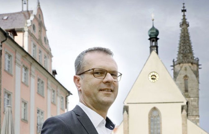 Stephan Neher (CDU) ist seit 16 Jahren Oberbürgermeister von Rottenburg.<span class='image-autor'>Foto: Horst Haas</span>