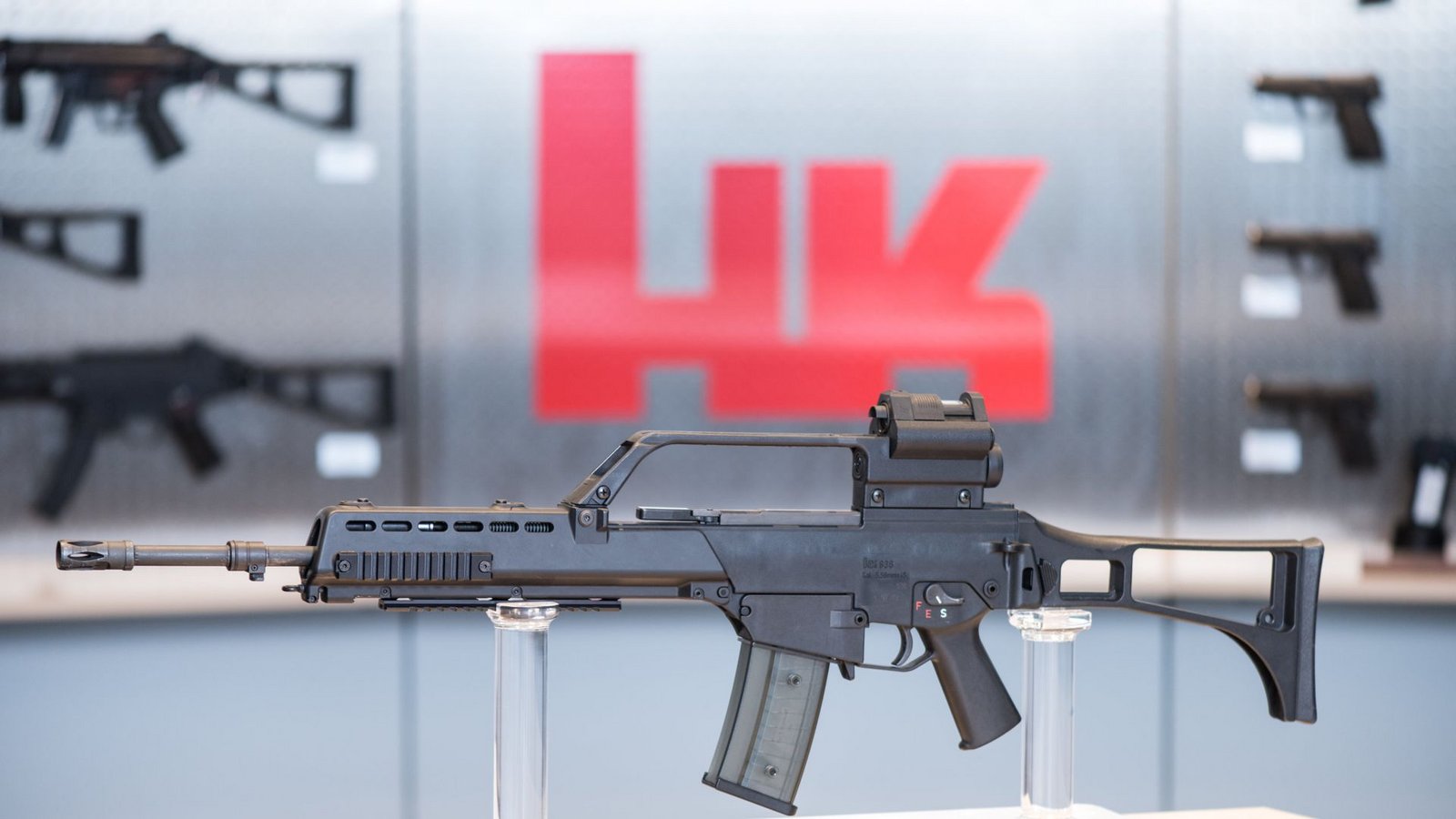 Ein Sturmgewehr G36 des Waffenherstellers Heckler & Koch. (Archivbild)Foto: dpa/Patrick Seeger