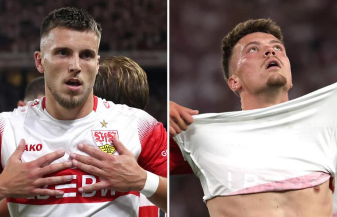 Während Ermedin Demirovic (li.) gegen Köln gleich ein Treffer gelingt, läuft es für Dzenan Pejcinovic gegen die Geißböcke unglücklich.<span class='image-autor'>Baumann</span>