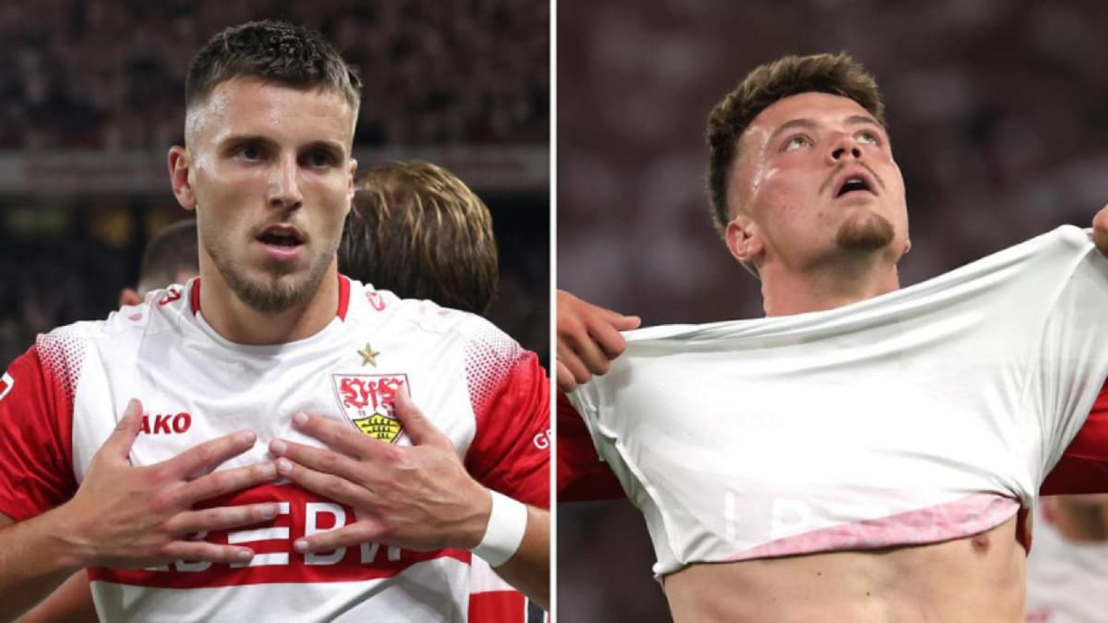 Während Ermedin Demirovic (li.) gegen Köln gleich ein Treffer gelingt, läuft es für Dzenan Pejcinovic gegen die Geißböcke unglücklich.Baumann Während Ermedin Demirovic (li.) gegen Köln gleich ein Treffer gelingt, läuft es für Dzenan Pejcinovic gegen die Geißböcke unglücklich.Baumann