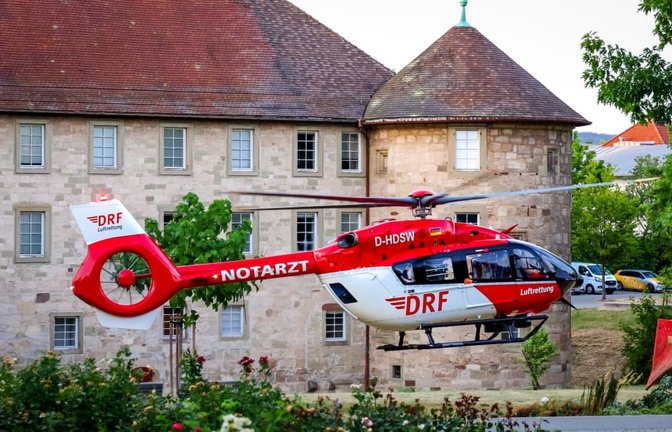 Der Rettungshubschrauber Christoph 51 war im Schlosspark Schorndorf im Einsatz.<span class='image-autor'>Benjaimin Beytekin</span>