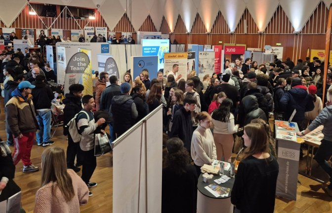 Berufsausbildungsmesse Plan A des kommunalen Jobcenters des Landkreises Ludwigsburg im Kronenzentrum Bietigheim-Bissingen. Foto: Landratsamt