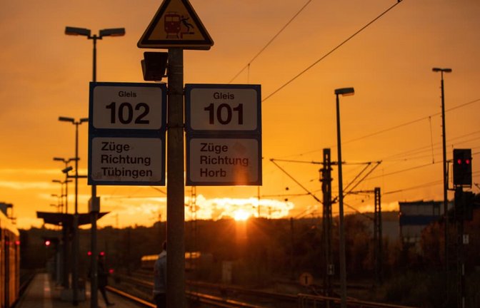 Die Idylle trügt: Am Bahnhof Herrenberg spielten sich in der Nacht auf Mittwoch unschöne Szenen ab.<span class='image-autor'>EIBNER/DROFITSCH</span>