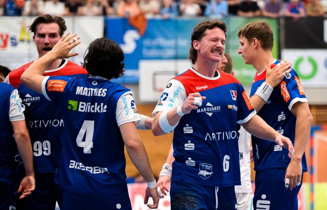 Die HBW-Spieler hatten allen Grund zum Jubeln.<span class='image-autor'>Foto: IMAGO/wolf-sportfoto</span>