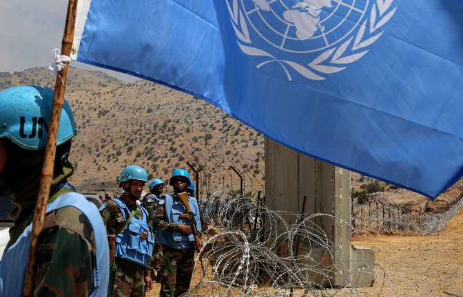 Die Zahl der UN-Blauhelme ist laut Sipri im vergangenen Jahr deutlich geschrumpft. (Illustration)<span class='image-autor'>Foto: Marwan Naamani/dpa</span>